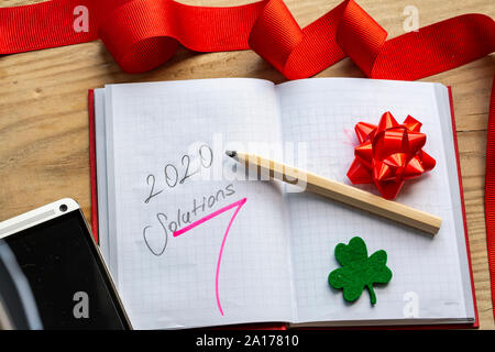 2020 Objectifs, Concept Solutions auto Banque D'Images