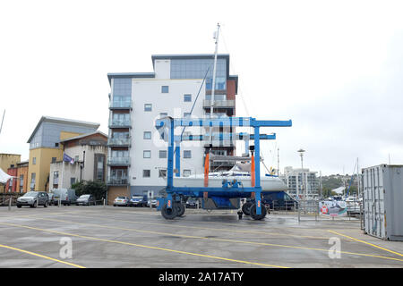 Septembre 2019 - East Shore Marina, UK Banque D'Images