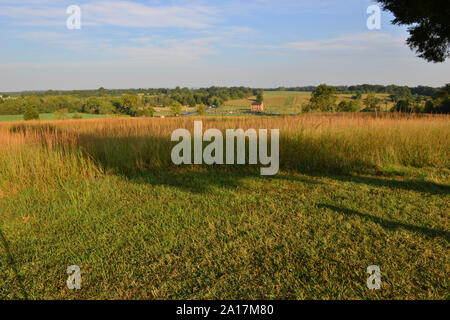 La vue de Matthews Hill, Manassas, Virginia Banque D'Images