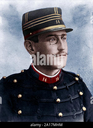 Alfred Dreyfus (1859 - 1935), officier d'artillerie français de foi juive et de l'ascendance dont le procès et la condamnation en 1894 sur des accusations de trahison est devenu l'un des plus controversés des drames politiques dans l'histoire française contemporaine. Banque D'Images