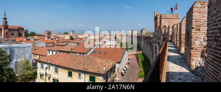 La ville fortifiée de Cittadella, village médiéval en Vénétie Banque D'Images