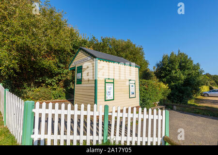 La gare ferroviaire de Victoria Building, Royal Victoria Country Park, l'abbaye de Netley (Netley), un village sur la côte sud de l'Hampshire, Angleterre du sud Banque D'Images