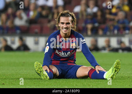 Barcelone, Espagne. Sep 24, 2019. Antoine Griezmann, du FC Barcelone lors du match FC Barcelone v Villarreal CF, de la saison 2019/2020, LaLiga, date 6. Camp Nou. Barcelone, Espagne, 24 SEP 2019. Credit : PRESSINPHOTO/Alamy Live News Banque D'Images