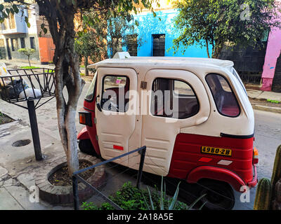 Moto taxi lima Pérou Banque D'Images