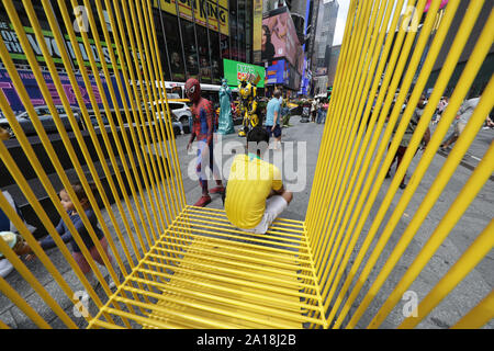 Le Times Square est une intersection de rues à Manhattan Times Square.La région est formé par les blocs situés entre la sixième Avenue et huitième Aven Banque D'Images