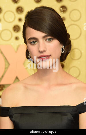 Septembre 22, 2019, Los Angeles, CA, USA : LOS ANGELES - SEP 22 : Margaret Qualley au Primetime Emmy Awards - Les arrivées au Théâtre de Microsoft le 22 septembre 2019 à Los Angeles, CA (crédit Image : © Kay Blake/Zuma sur le fil) Banque D'Images