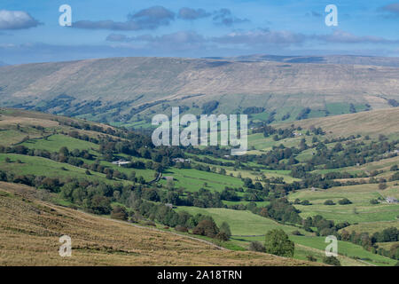 À la tête de dent bas Deepdale, à la fin de l'été. , Cumbria (Royaume-Uni). Banque D'Images