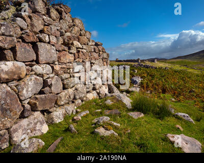 Slaggan les ruines du village abandonné en 1943 près de Aultbea Wester Ross Ecosse Septembre Banque D'Images