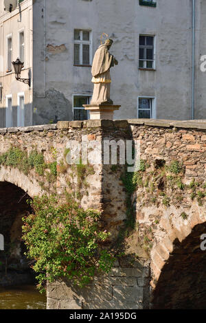 Pont Saint Jan Nepomucen de 1565, Pologne, Lądek Zdrój Banque D'Images