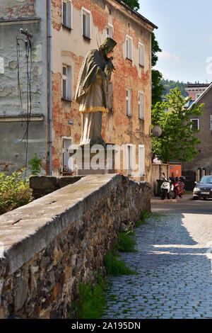 Pont Saint Jan Nepomucen de 1565, Pologne, Lądek Zdrój Banque D'Images