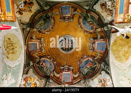 L'église de garnison, Grace Church à Jelenia Gora, vault, Basse-silésie, Pologne Banque D'Images