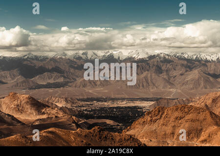 Photographie de paysage de Leh, Inde de haute altitude. Banque D'Images