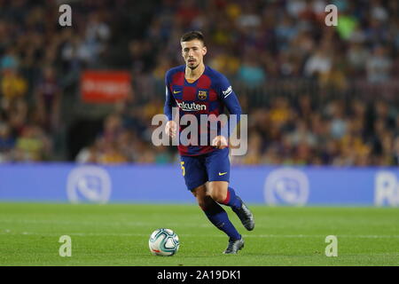 Clement Lenglet (Barcelone), le 24 septembre 2019 - Football : "La Liga espagnole Santander' match entre le FC Barcelone 2-1 Villarreal CF au Camp Nou à Barcelone, Espagne. (Photo de Mutsu Kawamori/AFLO) Banque D'Images