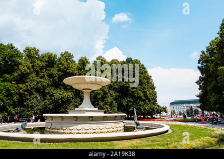 Ogrod Saski, jardin Saxon, Varsovie, Pologne Banque D'Images