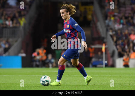 Antoine Griezmann, du FC Barcelone lors du match FC Barcelone v Villarreal CF, de la saison 2019/2020, LaLiga, date 6. Camp Nou. Barcelone, Espagne, 24 SEP 2019. Banque D'Images