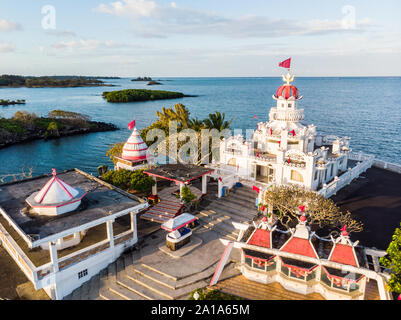 Shiv Sagar Mandir Temple Hindou sur l'île Maurice Banque D'Images