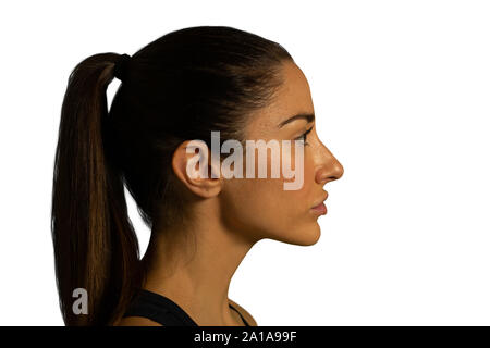 Profile of young businesswoman Banque D'Images