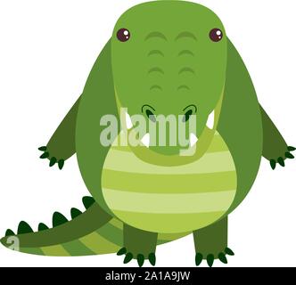 Heureux croc, illustration, vecteur sur fond blanc. Illustration de Vecteur