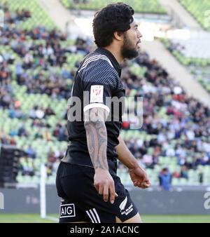 Munich, Bavière, Allemagne. Sep 21, 2019. Regan WARE (Nouvelle-Zélande), .Rugby tournoi, la Nouvelle-Zélande contre l'Australie, .Munich, stade olympique, les équipes de Nouvelle-Zélande, Angleterre, Afrique du Sud, Allemagne, Australie, Fidji, USA et France prendre part à ce tournoi de 2 jours, le Crédit : Wolfgang Fehrmann/ZUMA/Alamy Fil Live News Banque D'Images