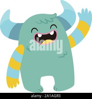 Genre monster, illustration, vecteur sur fond blanc. Illustration de Vecteur