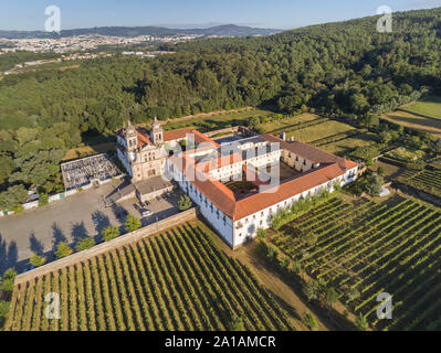 Mosteiro de São Martinho de Tibães (Monastère de Saint Martin de Tibães), tourbière de Tibães, Portugal Banque D'Images