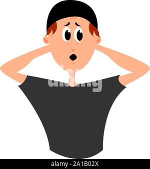 L'homme criminel, illustration, vecteur sur fond blanc. Illustration de Vecteur