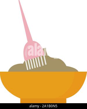 Les colorants capillaires, illustration, vecteur sur fond blanc. Illustration de Vecteur