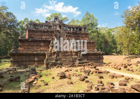 Le temple céleste Phimeanakas, le palais royal d'Angkor Thom Angkor Wat en site du patrimoine mondial, Siem Reap, Cambodge Banque D'Images