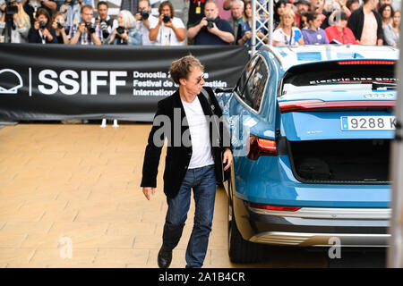 San Sebastian, Espagne. 25 septembre 2019. Bertrand Bonello au 67e Festival International du Film de San Sebastian. Credit : Julen Pascual Gonzalez/Alamy Live News Banque D'Images