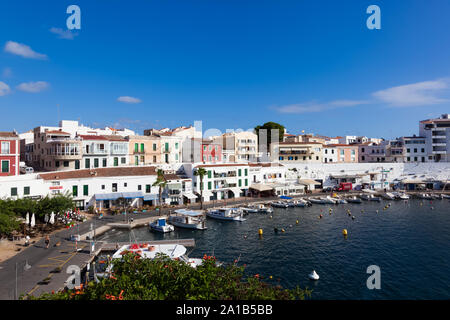 Moll de cales harbour, Es Castell, Menorca Banque D'Images