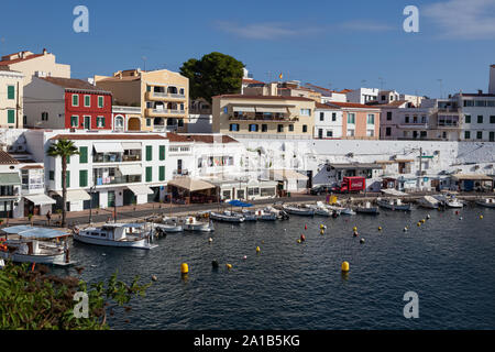 Moll de cales harbour, Es Castell, Menorca Banque D'Images