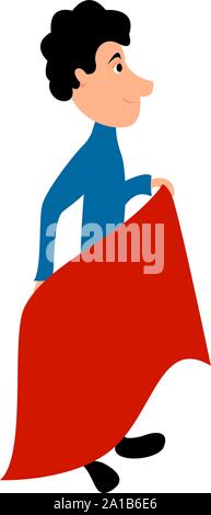 Toreador, vecteur, illustration sur fond blanc. Illustration de Vecteur