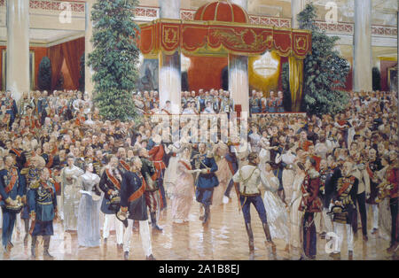 La Russie impériale ball a propos de 1890 de la Cour Banque D'Images