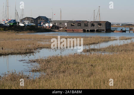 Marina SSSI Rivière Stour et la rivière Orwell l'Essex  ? Banque D'Images