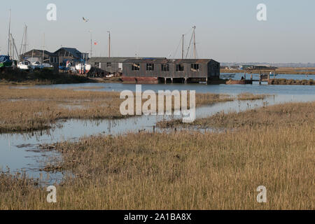 Marina SSSI Rivière Stour et la rivière Orwell l'Essex  ? Banque D'Images