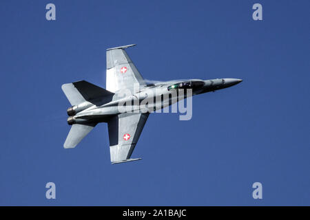 Swiss Air Force F/A 18 Hornet de battant Banque D'Images