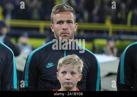 FC Barcelone dans Arthur au cours de la Ligue des Champions, Groupe F match de football entre le Borussia Dortmund et le FC Barcelone le 17 septembre 2019 à BVB Stadion à Dortmund, Allemagne - Photo Laurent Lairys / MAXPPP Banque D'Images