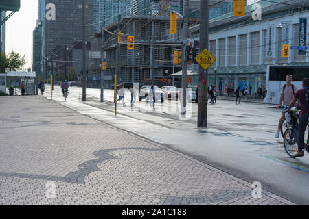 Jarvis Street évolue très rapidement Banque D'Images