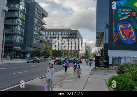 Jarvis Street évolue très rapidement Banque D'Images