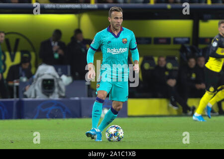 FC Barcelone dans Arthur au cours de la Ligue des Champions, Groupe F match de football entre le Borussia Dortmund et le FC Barcelone le 17 septembre 2019 à BVB Stadion à Dortmund, Allemagne - Photo Laurent Lairys / MAXPPP Banque D'Images