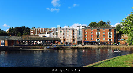 River Exe barques Banque D'Images