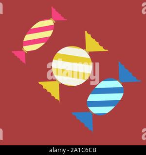 Bonbons, illustration, vecteur sur fond blanc. Illustration de Vecteur