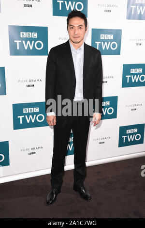 Londres, Royaume-Uni. 25 Septembre, 2019. Londres, Royaume-Uni. 25 septembre 2019 : Takehiro Hira à l' GIRI/HAJI' au Curzon Bloomsbury, Londres. Photo : Steve Sav/Featureflash Crédit : Paul Smith/Alamy Live News Banque D'Images