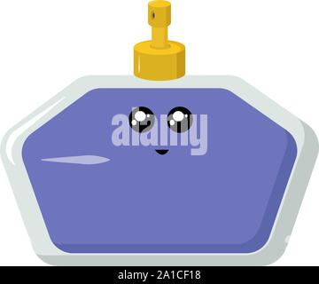 Parfum mignon, illustration, vecteur sur fond blanc. Illustration de Vecteur