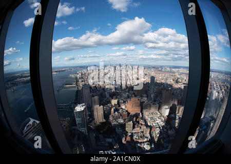New York, USA. Sep 24, 2019. Photo prise le 24 septembre 2019 présente une vue de Manhattan à New York City, aux États-Unis. Credit : Liu Jie/Xinhua/Alamy Live News Banque D'Images