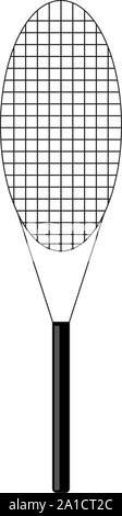 Raquette de Tennis, dessin vectoriel, illustration sur fond blanc. Illustration de Vecteur