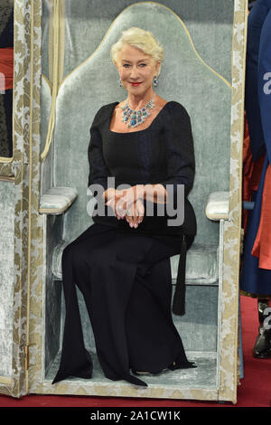 Londres, Royaume-Uni. 25 Septembre, 2019. Helen Mirren assiste à l'Atlantique Sky UK Premiere de Catherine la Grande à l'Curzon Mayfair à Londres. Credit : SOPA/Alamy Images Limited Live News Banque D'Images