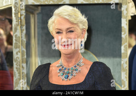 Londres, Royaume-Uni. 25 Septembre, 2019. Helen Mirren assiste à l'Atlantique Sky UK Premiere de Catherine la Grande à l'Curzon Mayfair à Londres. Credit : SOPA/Alamy Images Limited Live News Banque D'Images