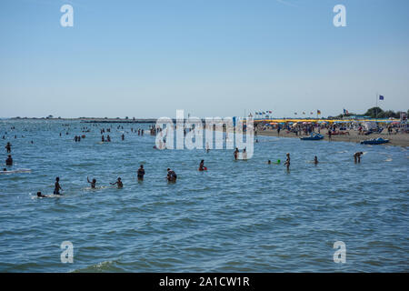 Grado, Strand Spiaggia Libera - Grado, Grado, Strand plage Spiaggia Libera Banque D'Images