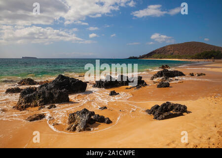 Grande Plage, Makena, Maui, Hawaii Banque D'Images